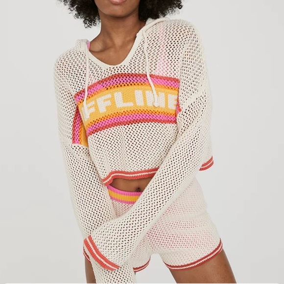 aerie Other - ❌Offline by Aerie Crochet Sweater & Shorts Set Size Medium